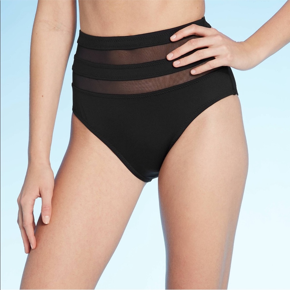 TARGET SHADE & SHORE Mesh High Waist Bikini Bottom